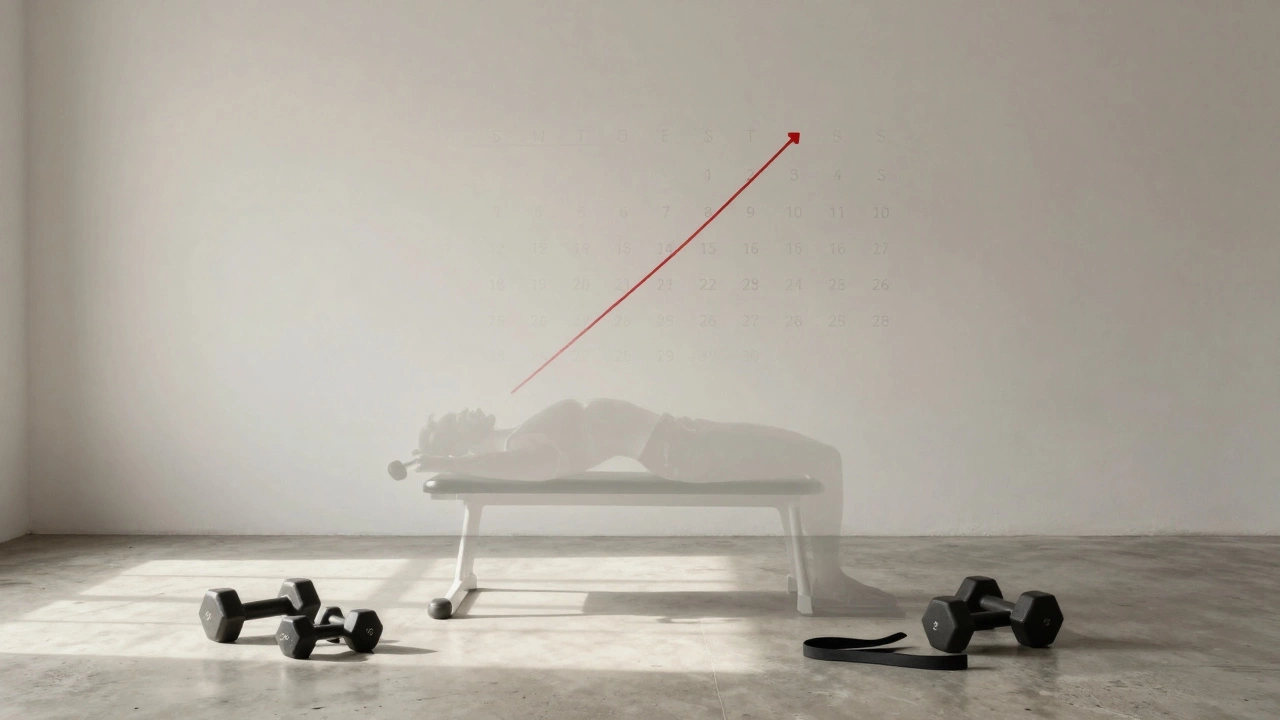 Fitness tracker silhouette with calendar background