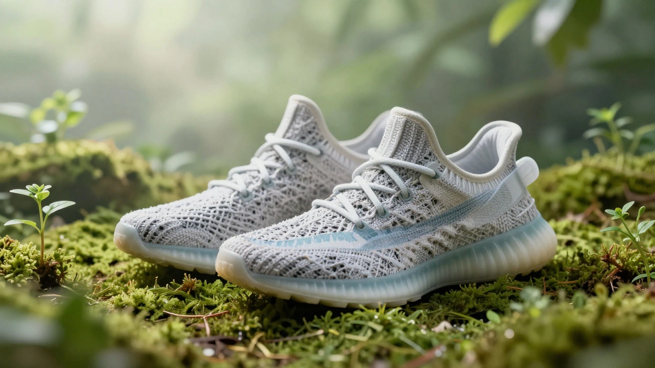 Eco-friendly running shoes made from recycled materials